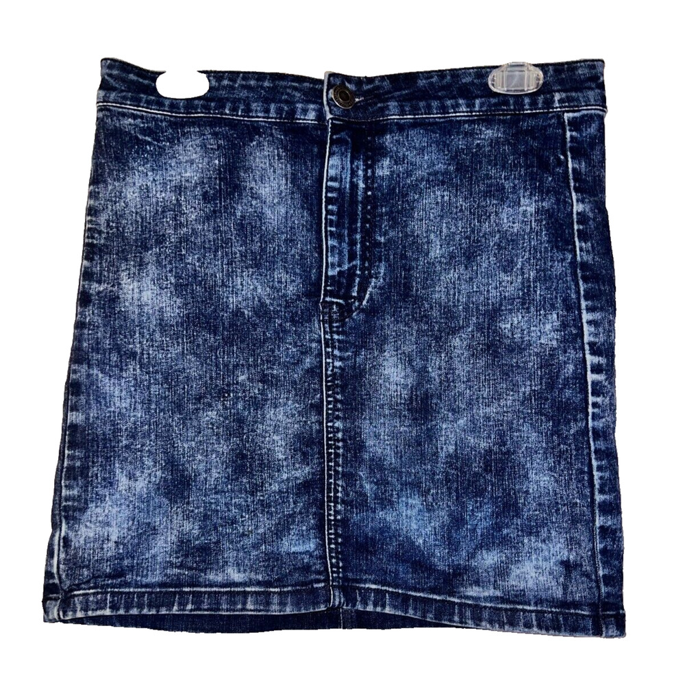 AMERICAN EAGLE‎ Bottom Women's Size 8 Dark Blue Super Stretch Denim Mini Skirt